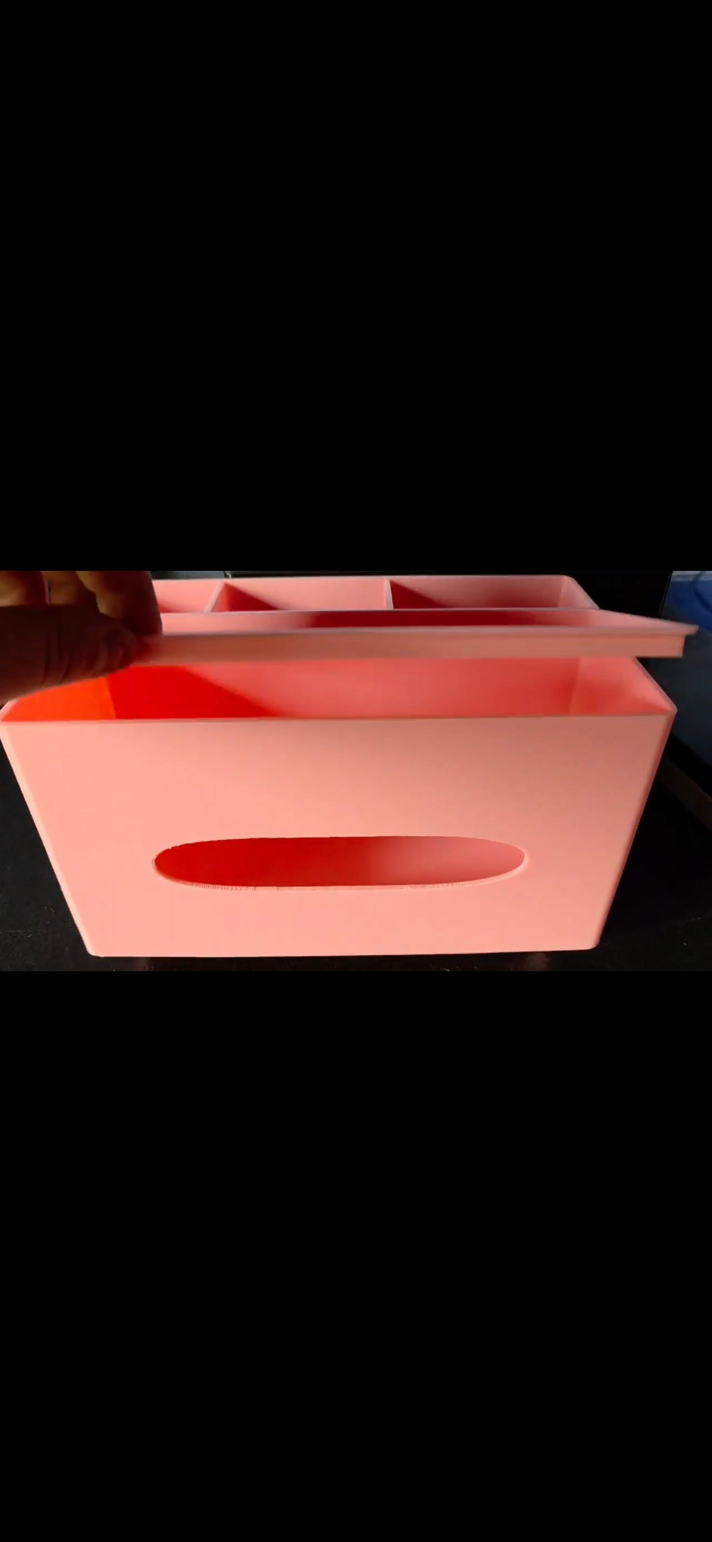Tissue box organizer